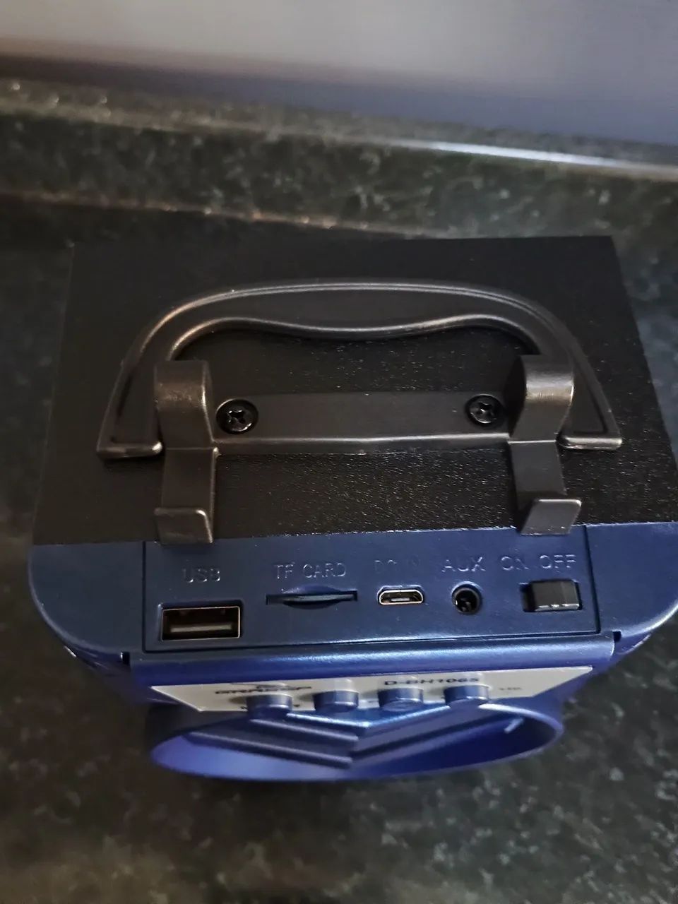 Mini Caixa de Som Bluetooth Potente Azul  - Foto 4