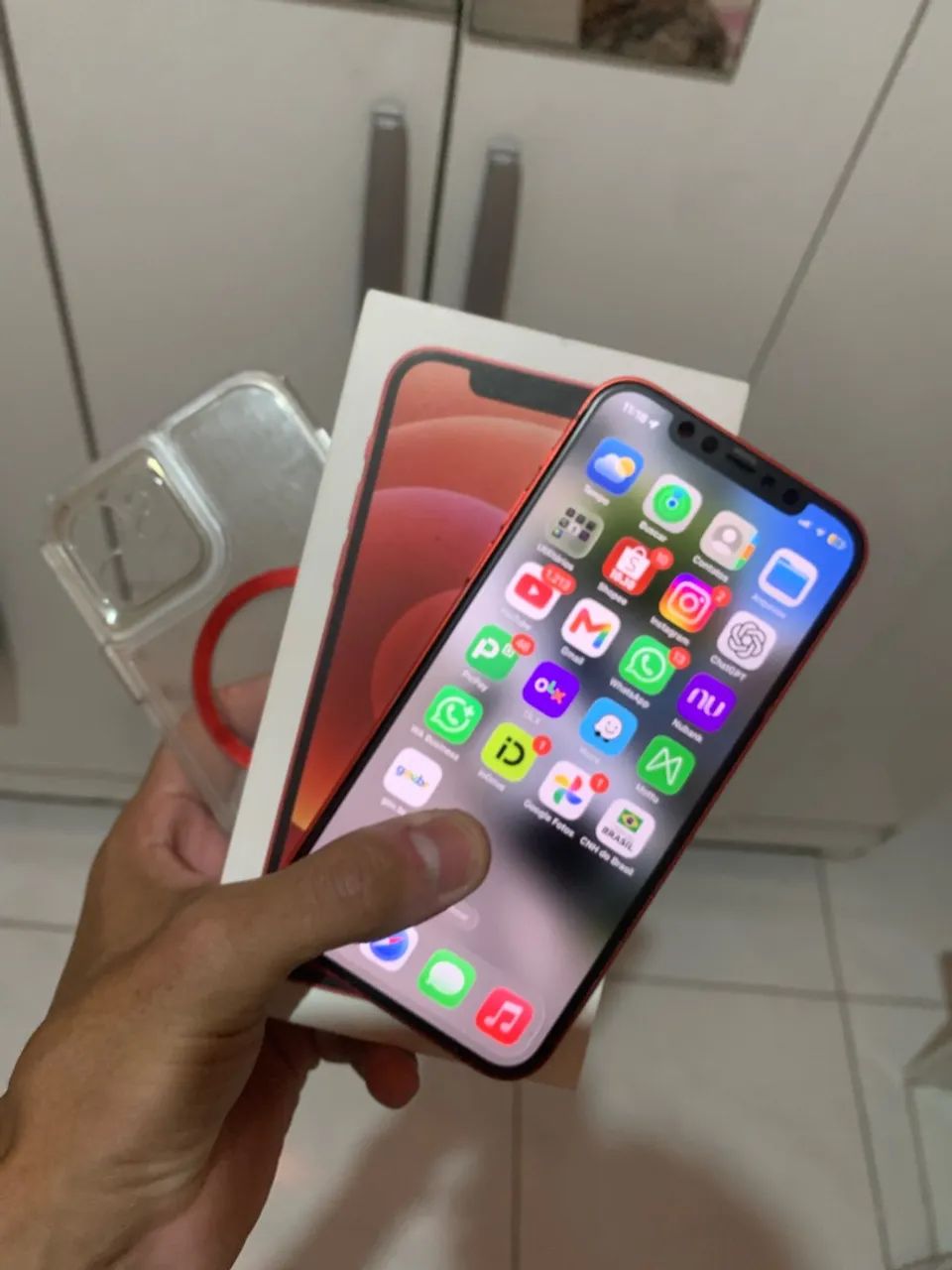 Iphone 12 red 64gb todo original na caixa  - Foto 2