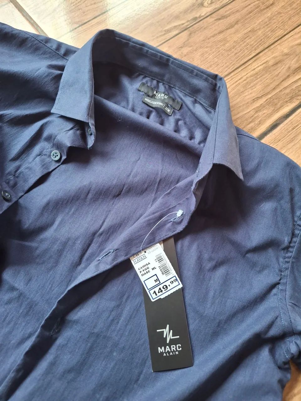 Camisa azul marinho nova - Foto 4