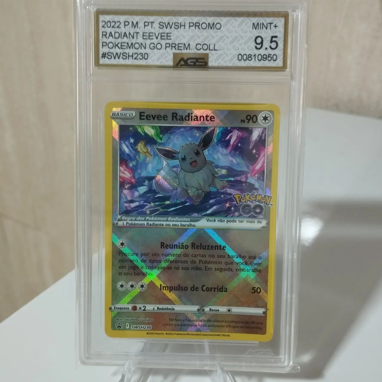 Carta Pokémon Eevee Graduada 