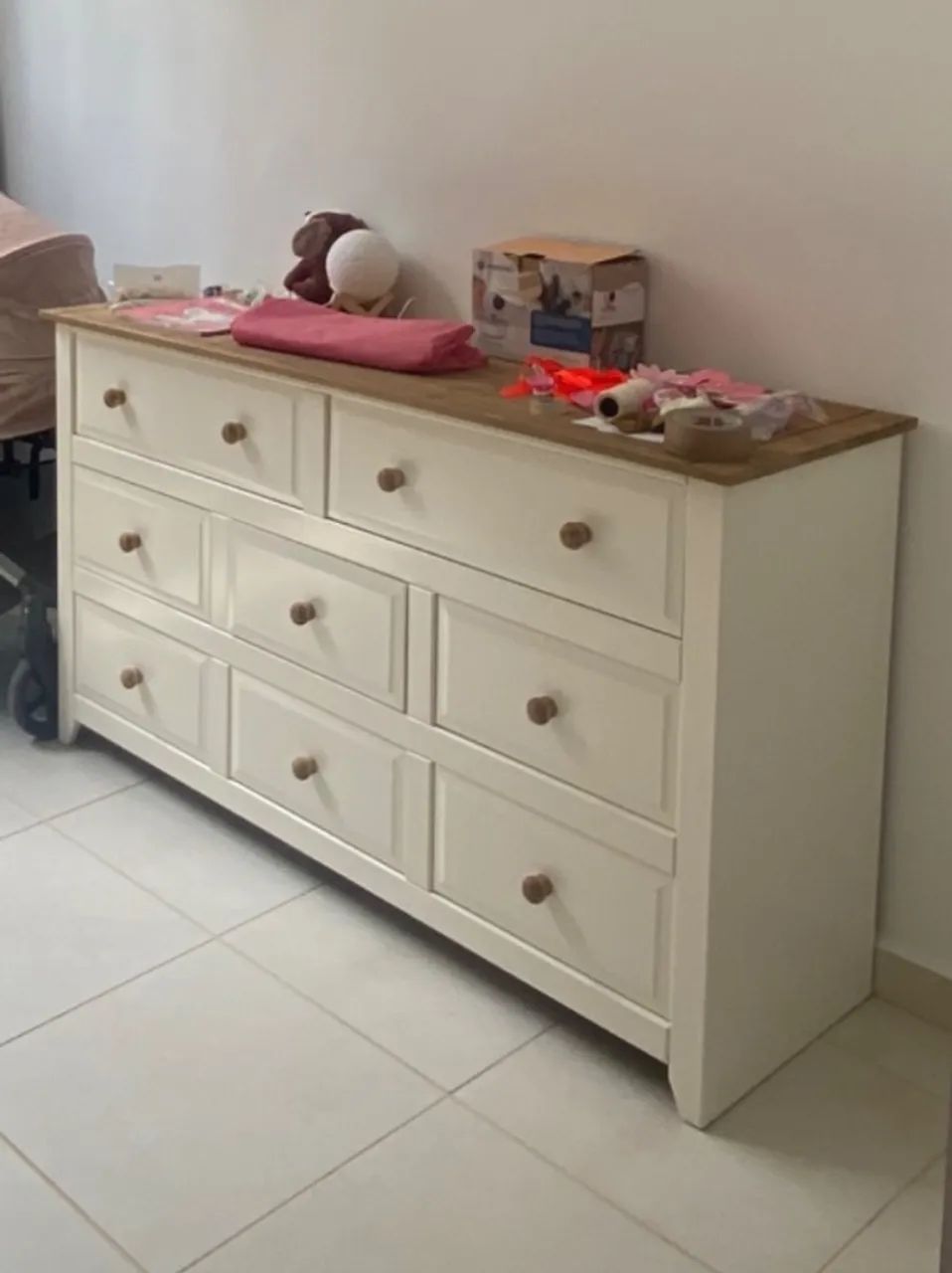 Cômoda madeira maciça 140cm