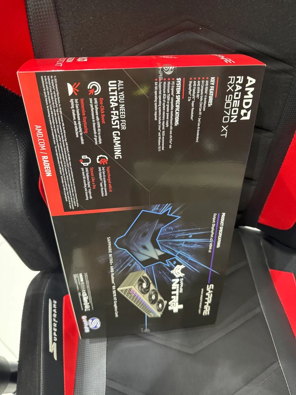 Placa de Vídeo AMD Radeon RX 9070 XT 16gb Sapphire Nitro - Foto 3