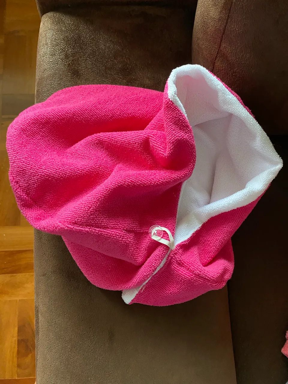 Touca anti-frizz de microfibra para secar o cabelo