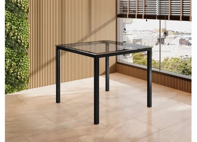 Mesa De Jantar Retangular 120x80 Tampo De Vidro - Foto 4