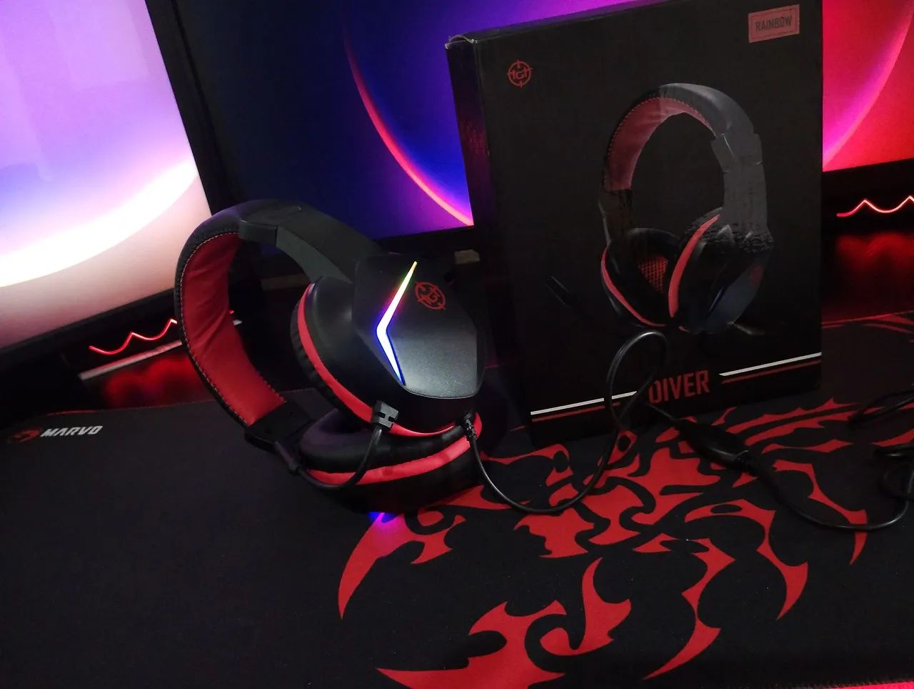 Headset gamer TGT Diver novo 