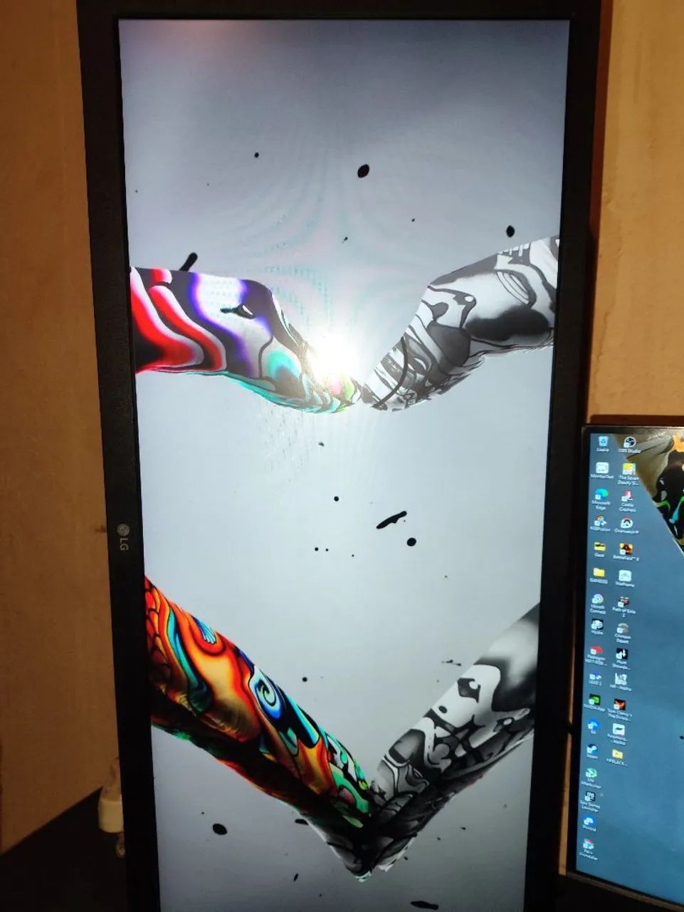 Monitor ultrawide usado 26 polegadas lg