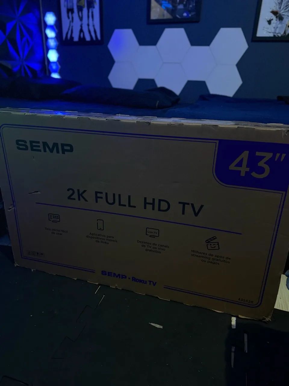 Tv Semp 43 polegadas 2K lacrada com NF!  - Foto 3