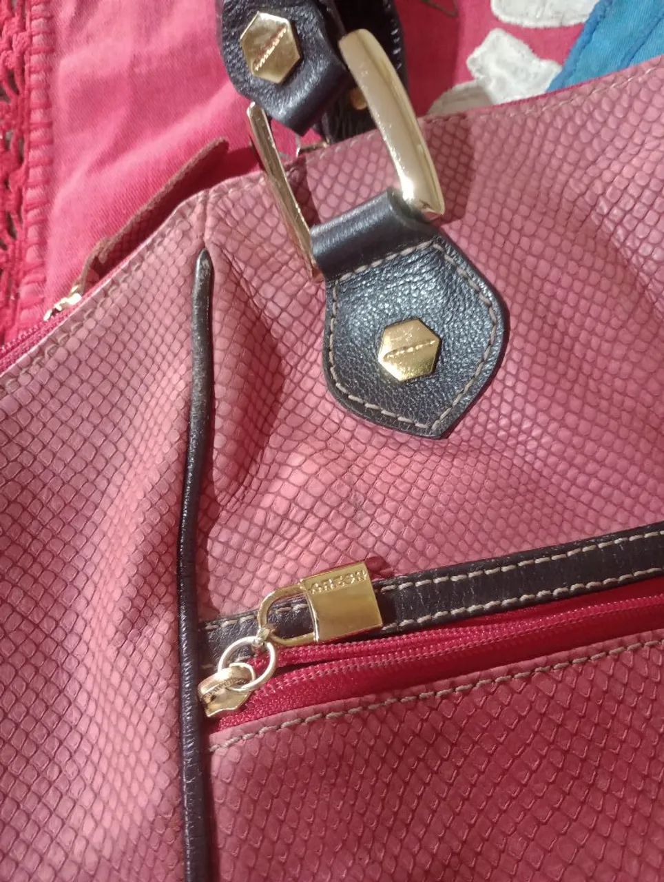  Bolsa em couro arzon,original - Foto 2