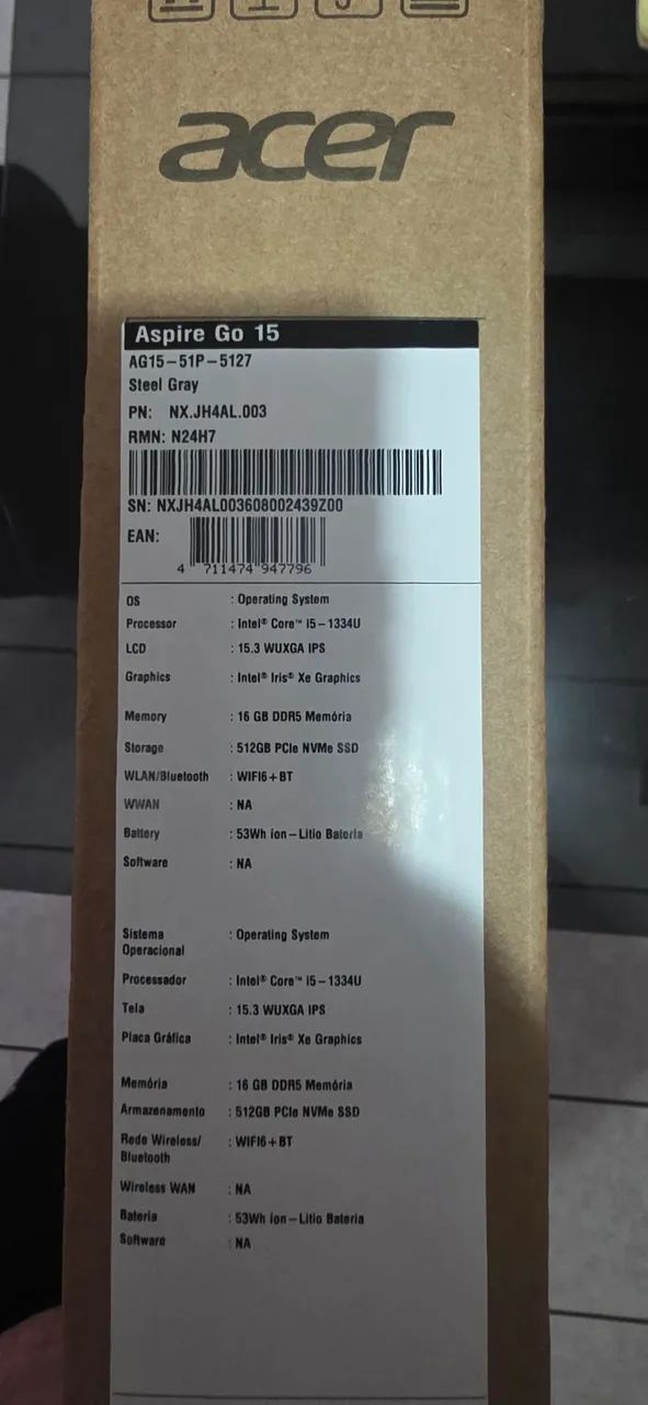 Notebook acer aspire GO 15 - Foto 3