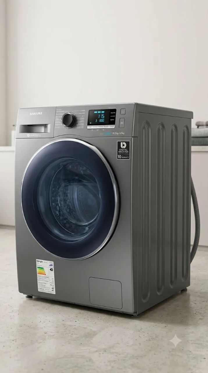 Máquina de lavar e secar