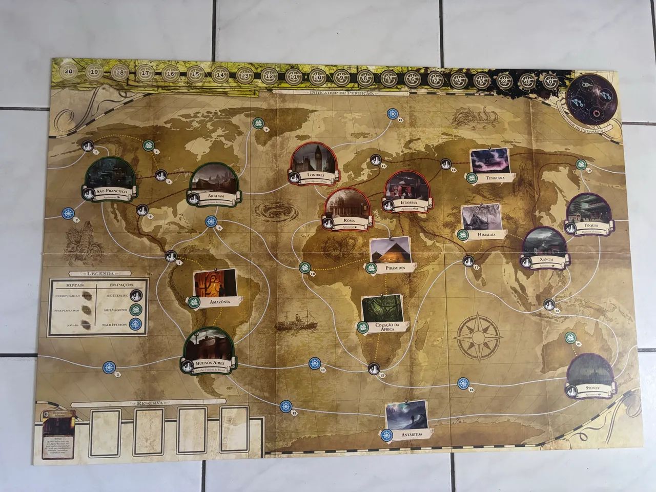 Eldritch Horror: Jogo Básico De Tabuleiro, Mistério E Horror - Foto 2