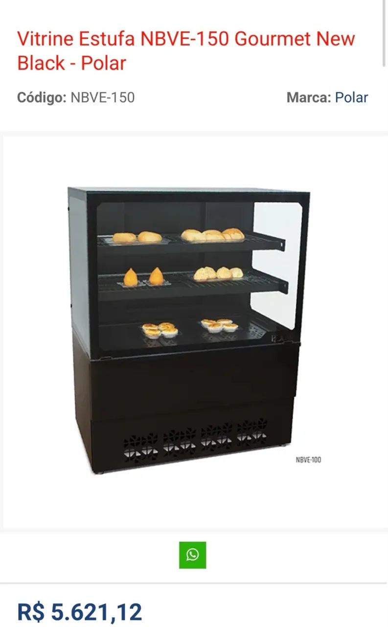 Vitrine refrigerada , estufa e balcão de inox  - Foto 4