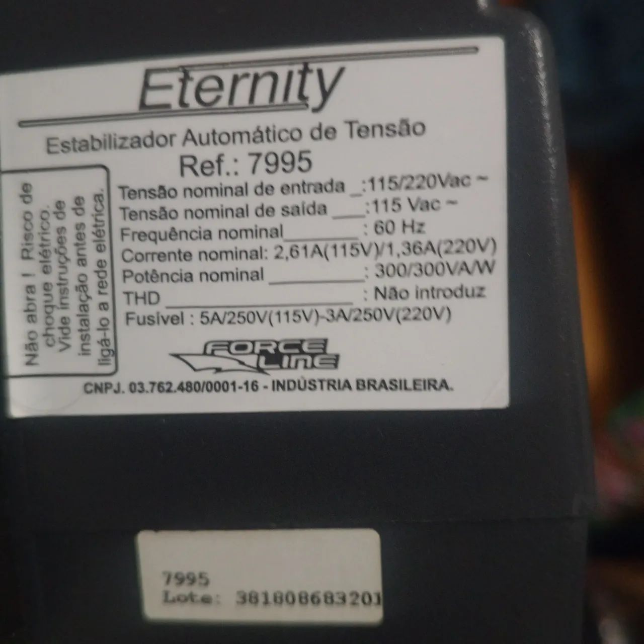 Estabilizador usado funcionando perfeitamente Eternety Force LINE  - Foto 4