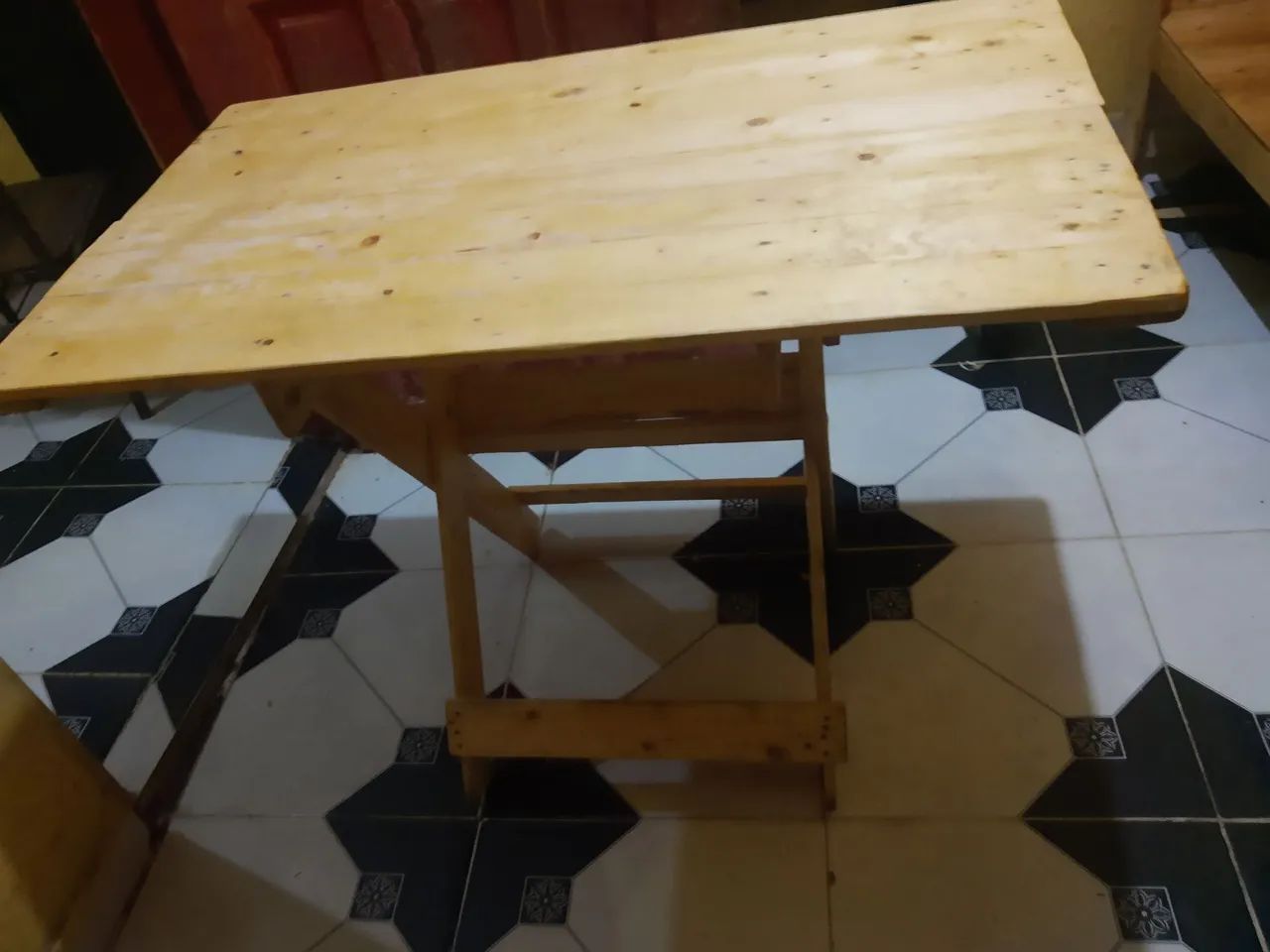 Mesa dobrável de madeira  - Foto 4