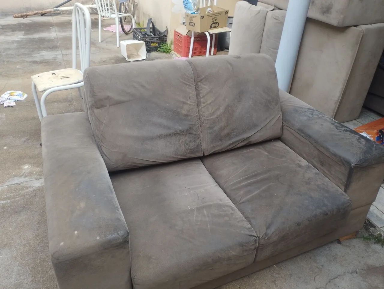 Vendo sofá retrátil 3 e 2 lugares - Foto 4