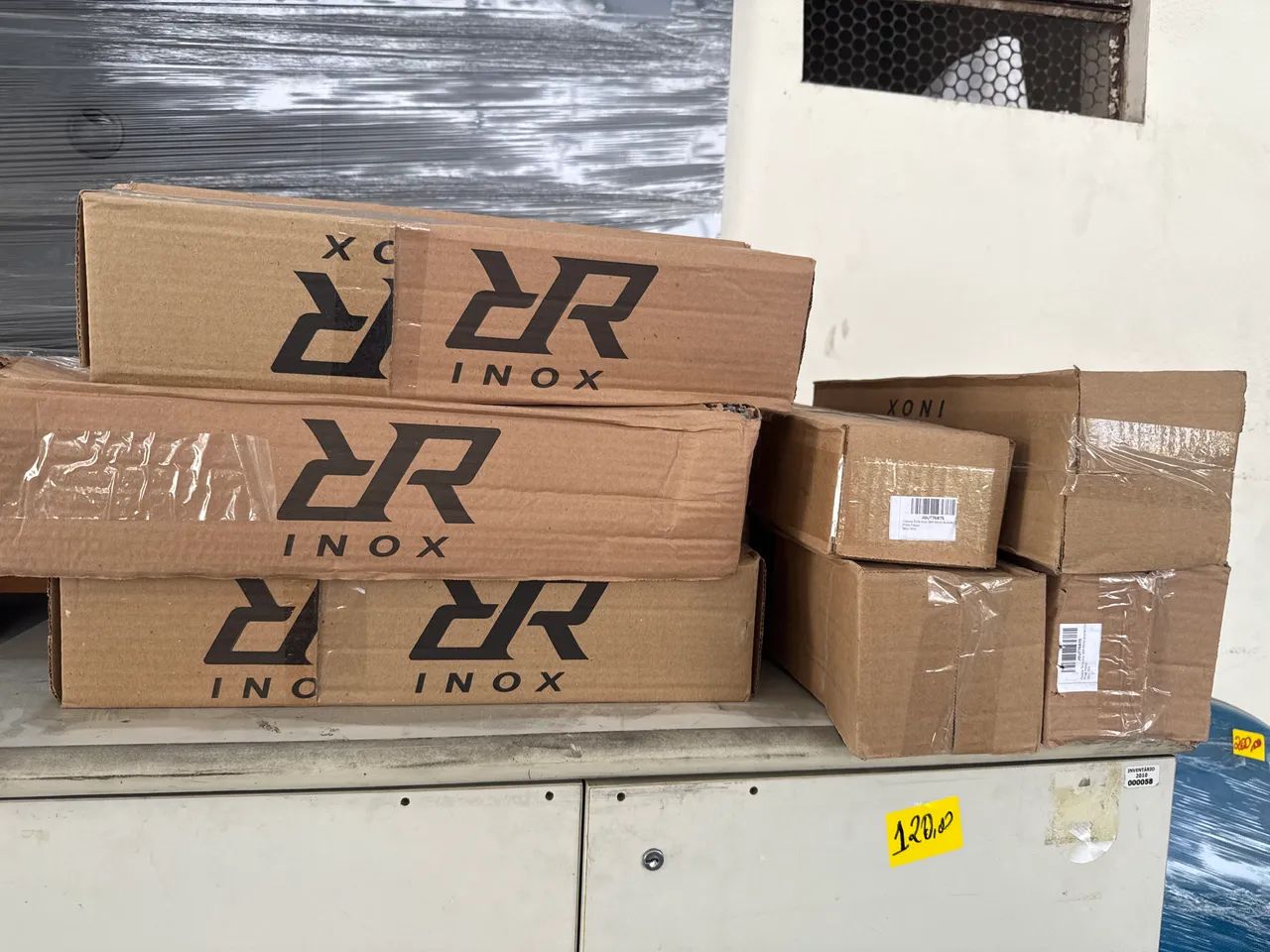 Kit 14 Coluna Torre Pinça Inox 304 40cm Preta Preto - Foto 3