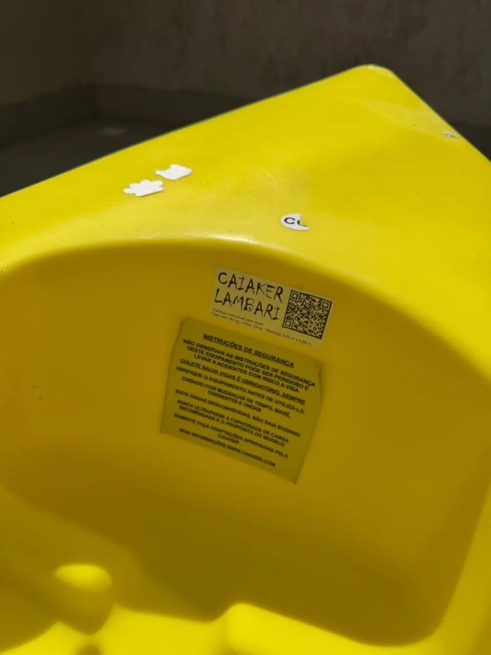 Caiaque Lambari Com Remo - Caiaker Cor Amarelo  - Foto 2