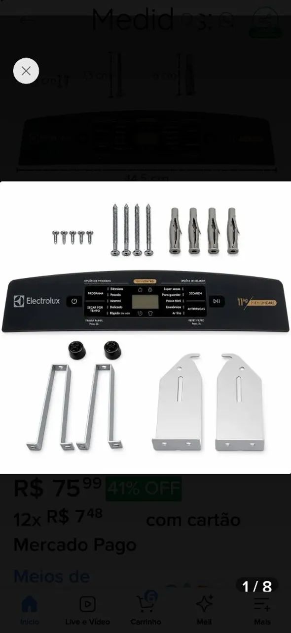 Kit instalação secadora svb11kg