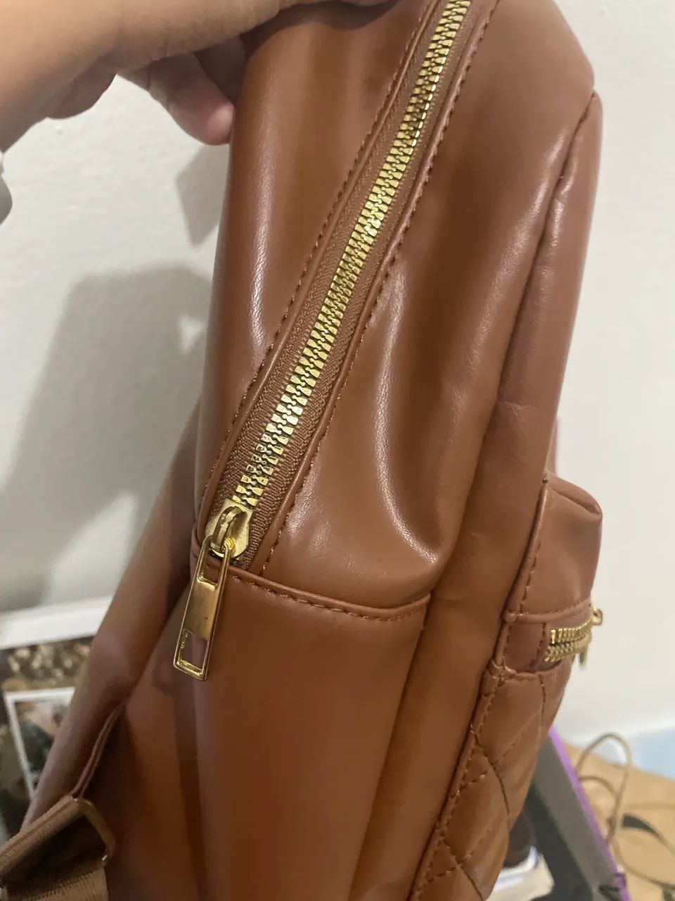 Mochila marrom estilosa - Foto 3