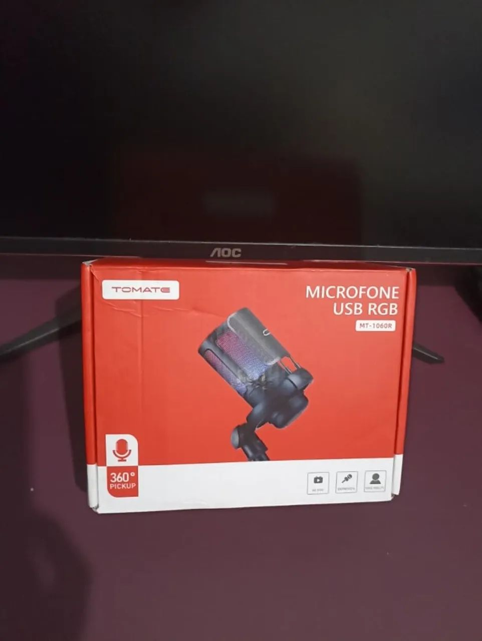 Microfone Gamer RGB ( Parcelo no cartão )