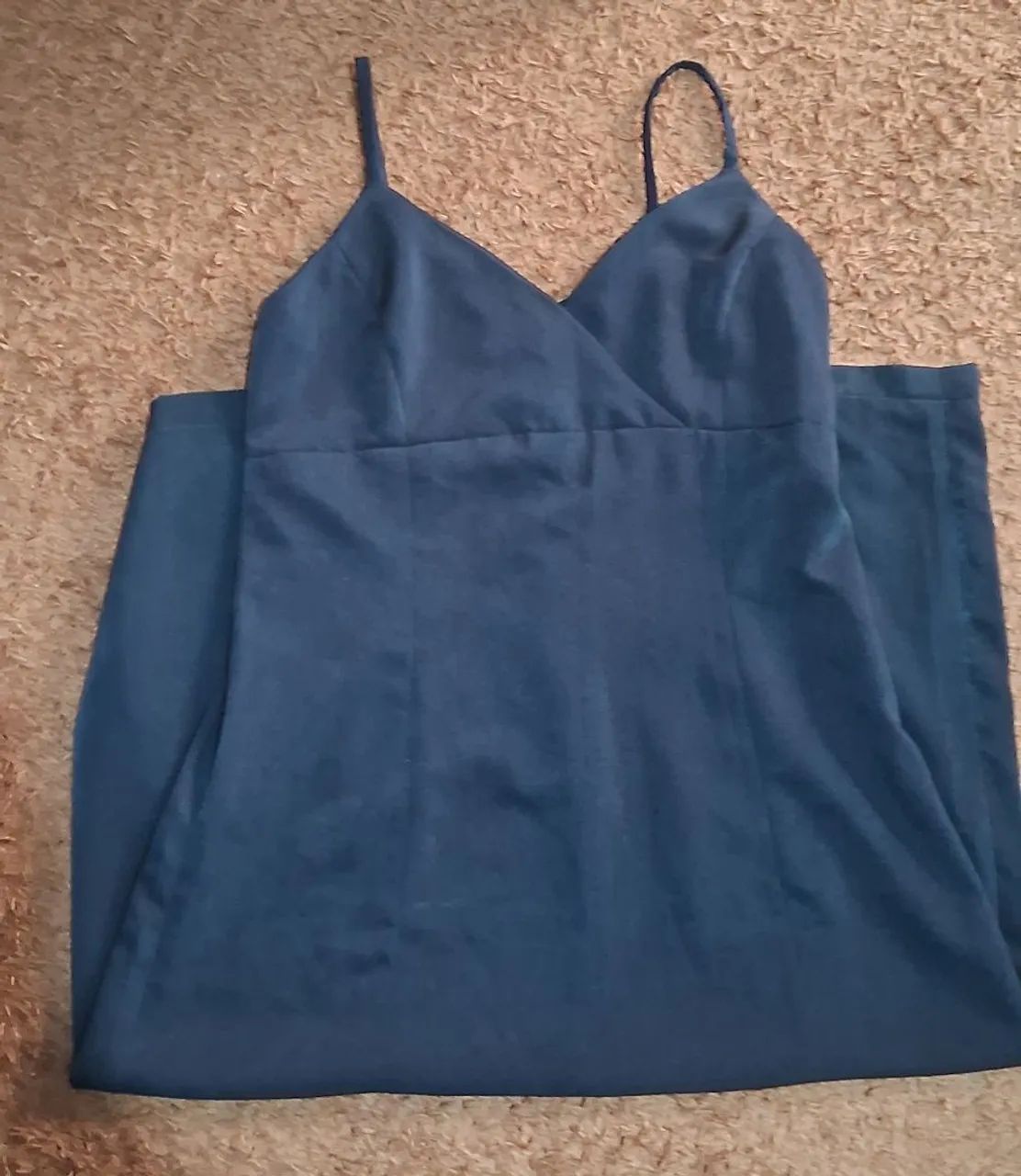 Vestido longo azul marinho 