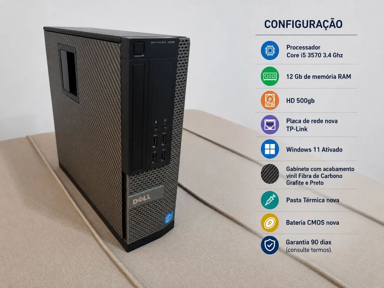 Desktop Dell Optiplex i5 3570 3.4 