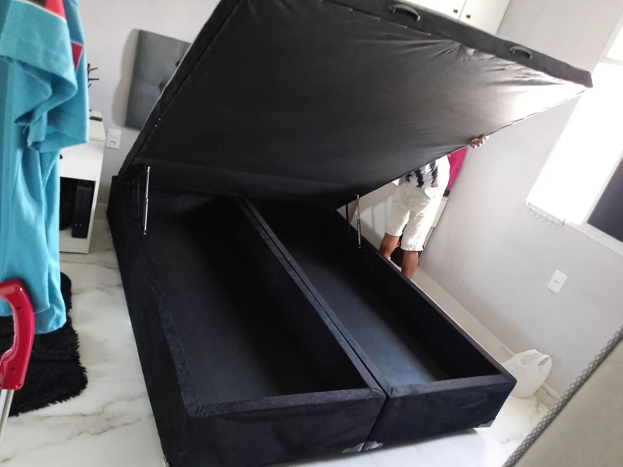 Base cama box com baú  sleep Queen  - Foto 3
