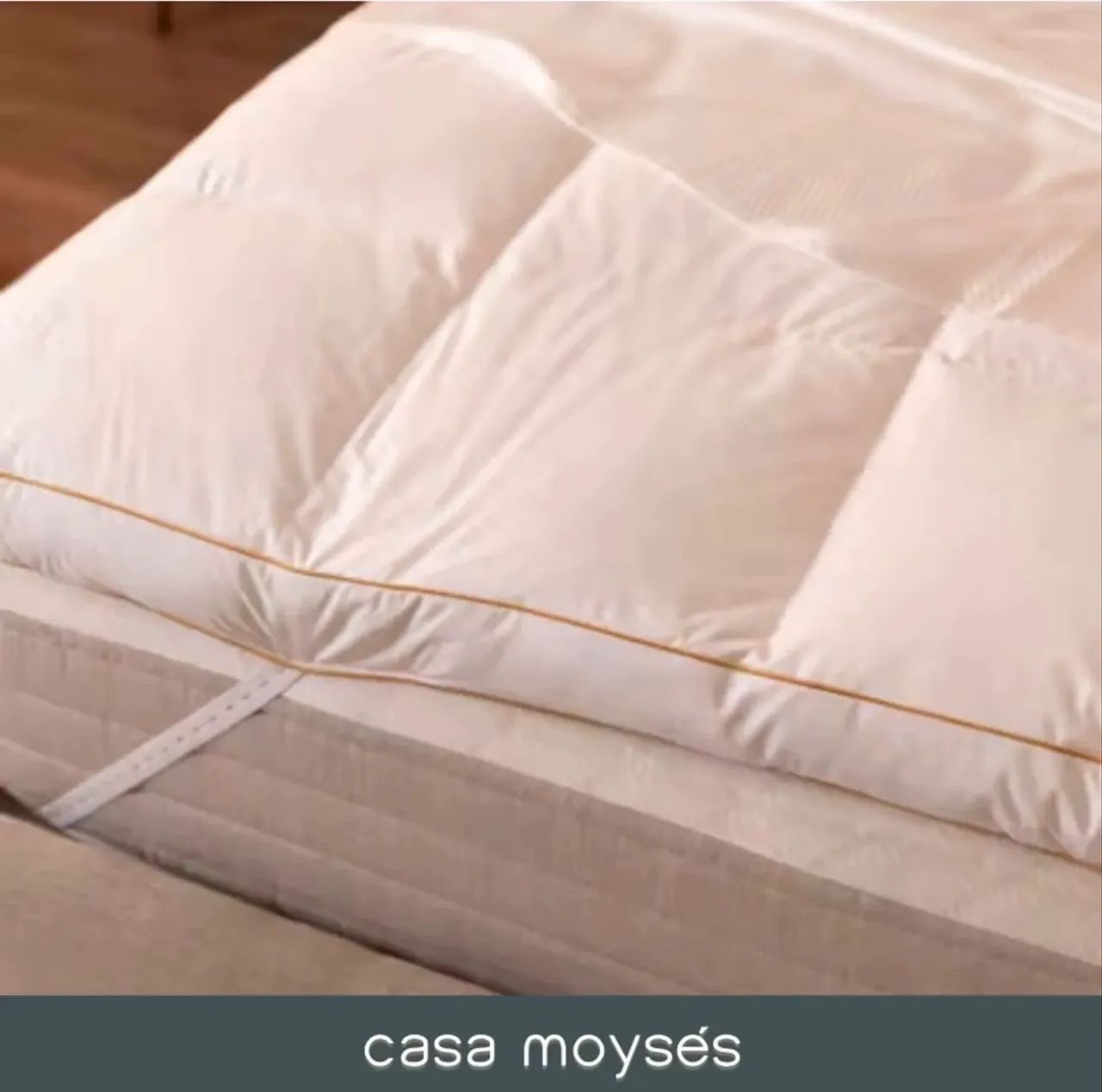 Pillow Top Percal Pluma de Ganso - Queen - Casa Moyses - Foto 2