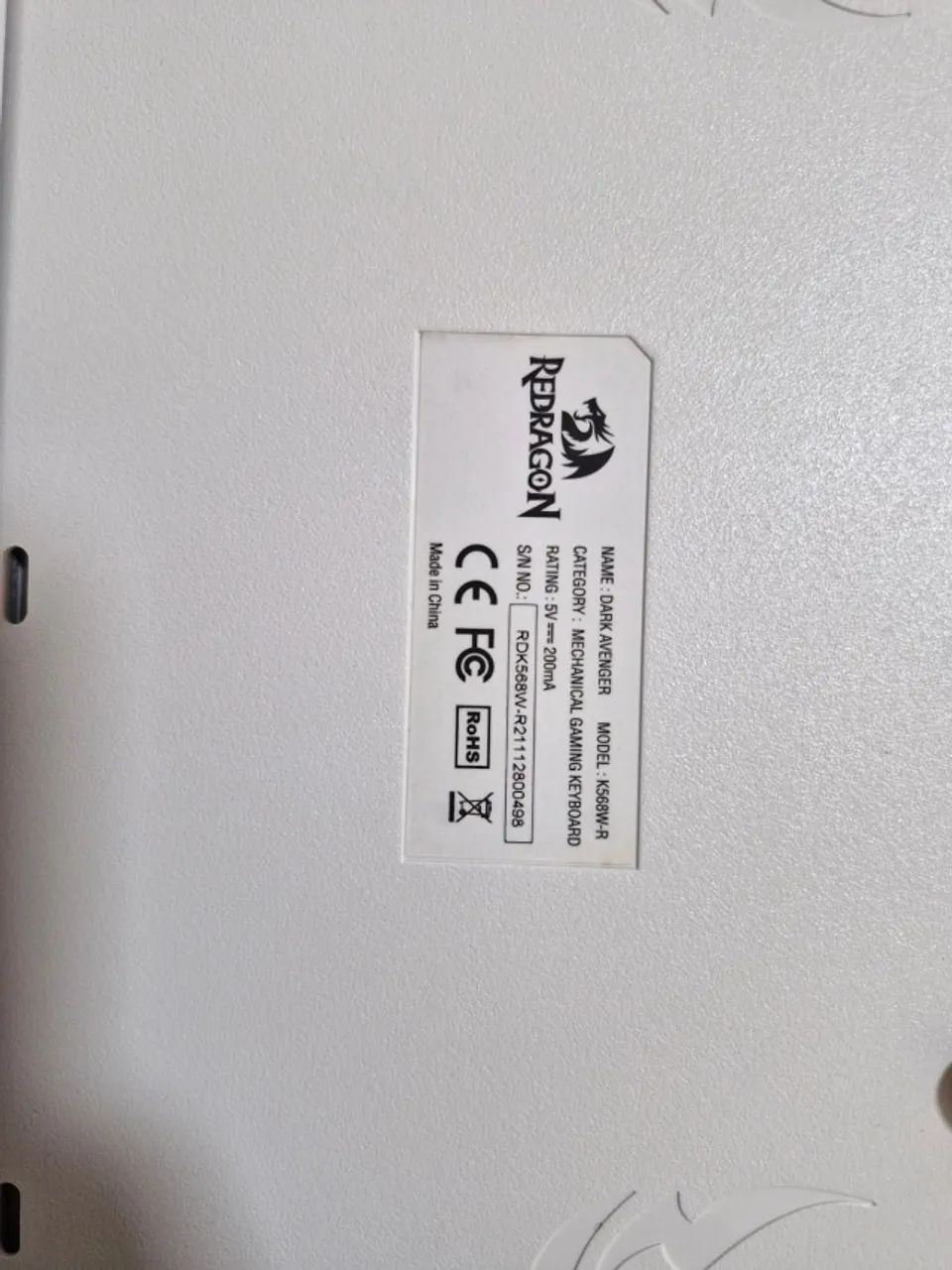 Teclado Redragon 75% RGB Branco - Foto 4