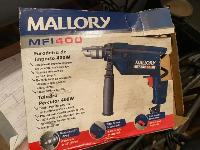 Furadeira Mallory 400w de Impacto MFI400 - Ferramentas de