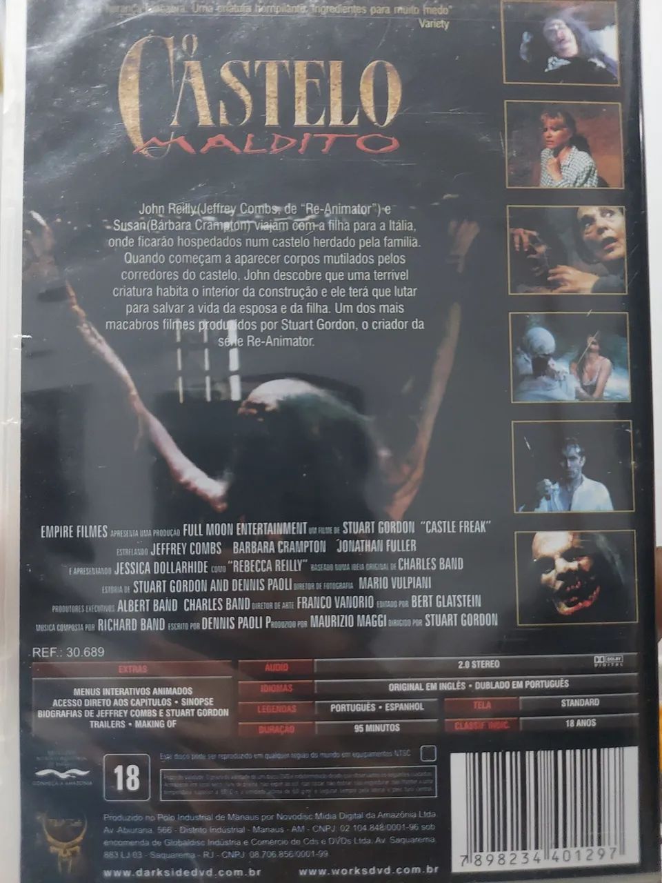 Dvd O Castelo Maldito ,original - Foto 2