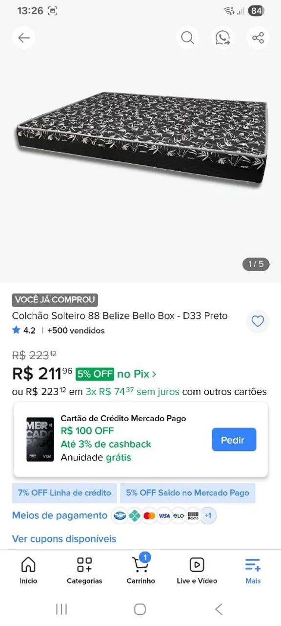 2 Colchões de solteiro ortopédicos D33 