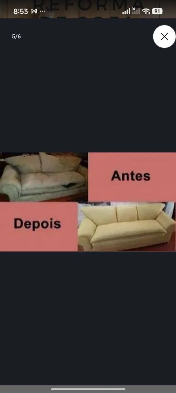 REFORMA-SE SOFA EM GERAL ORÇAMENTO PELO ZAPIU 75.99200.5384 - Foto 5