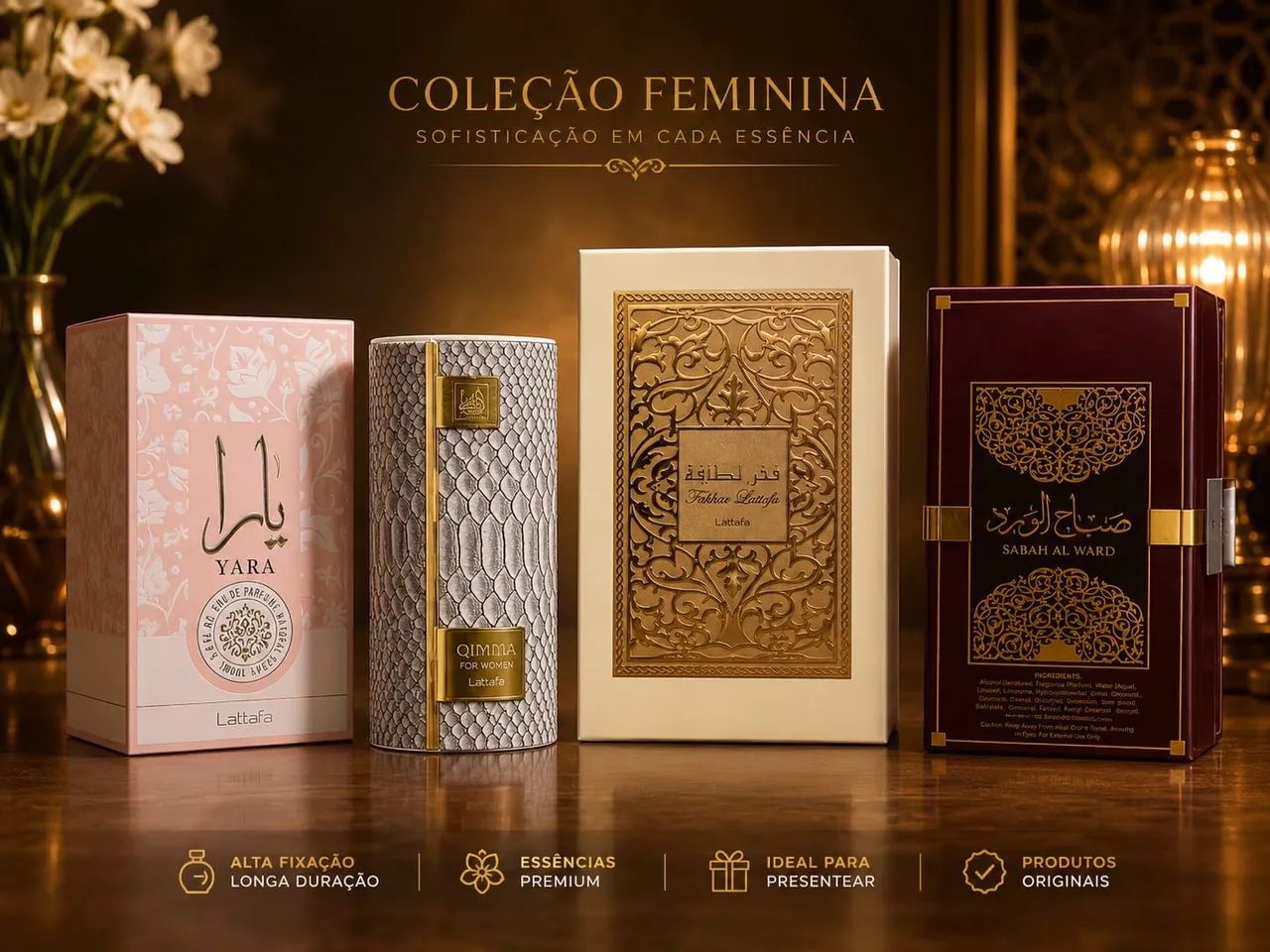 Perfumes árabes feminino 
