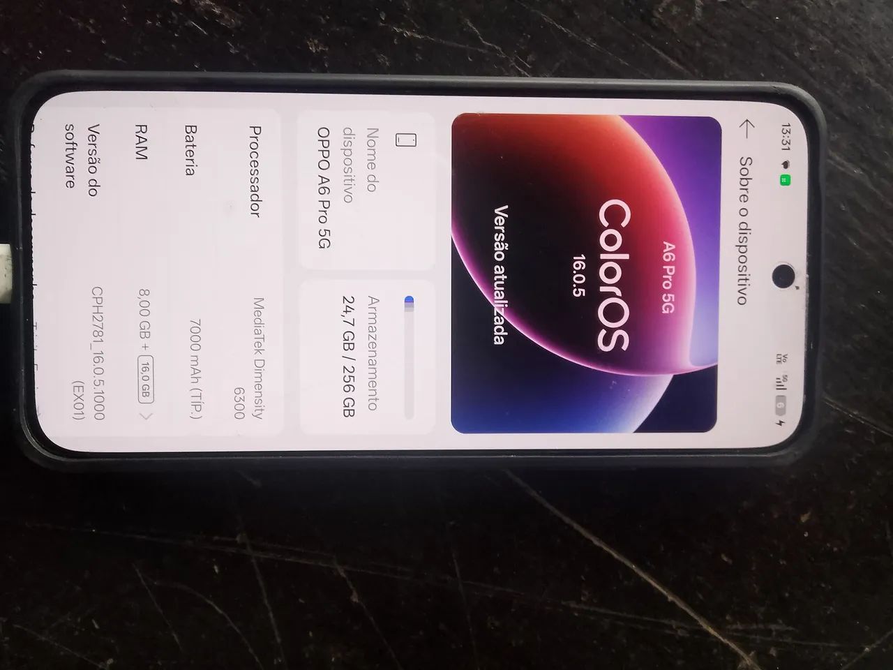 Celular oppo A06 pro 5G = 256GB - Foto 3