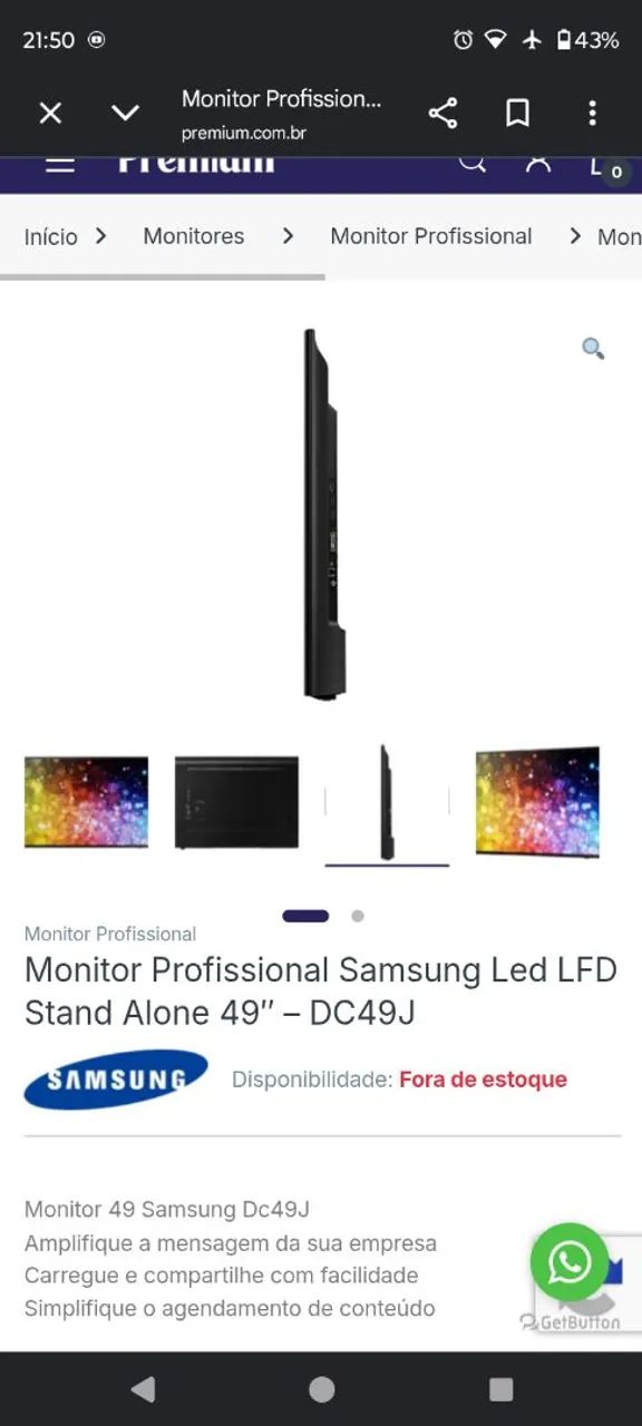 Monitor Samsung 49 polegadas 