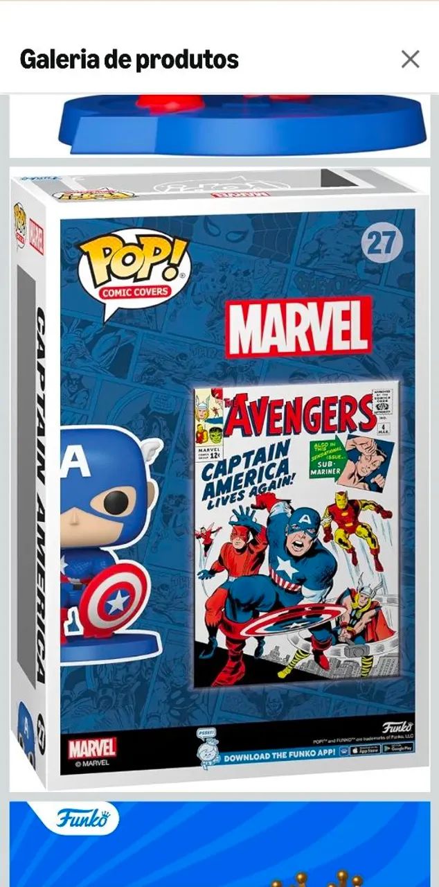 Funko Pop! Comic Covers Captain America #27 - Marvel - Lacrado - Foto 3