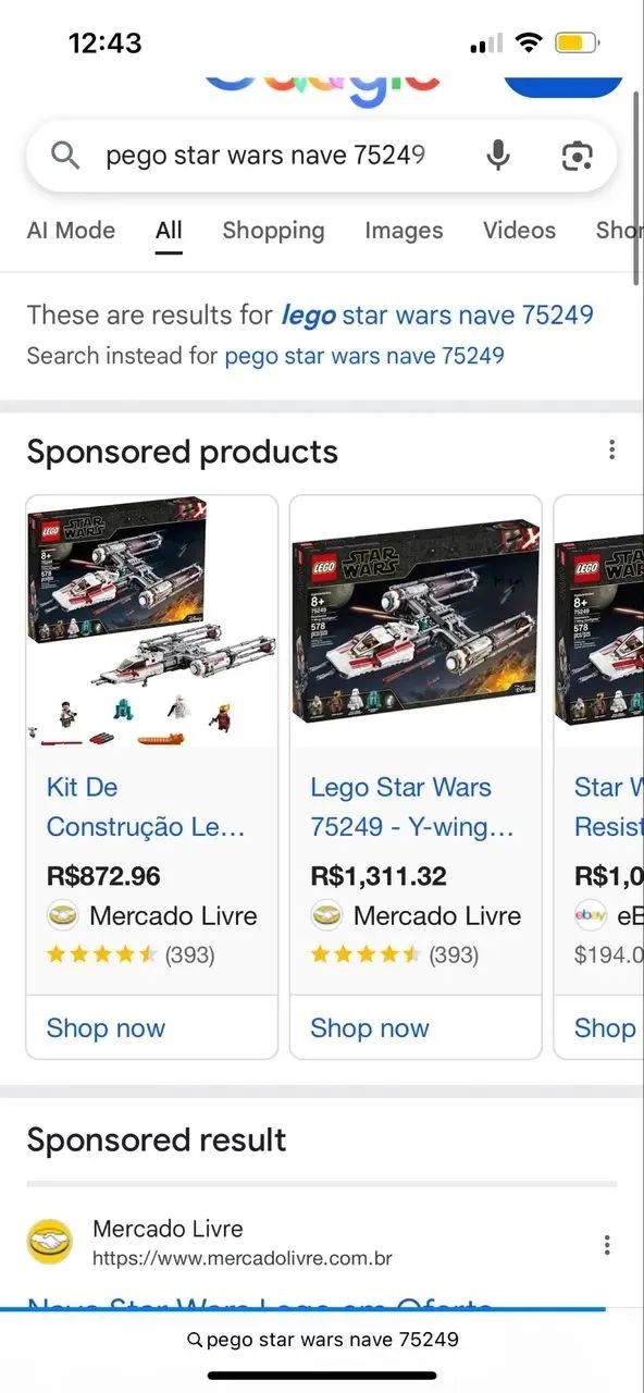 LEGO Nave Star Wars 200,00
