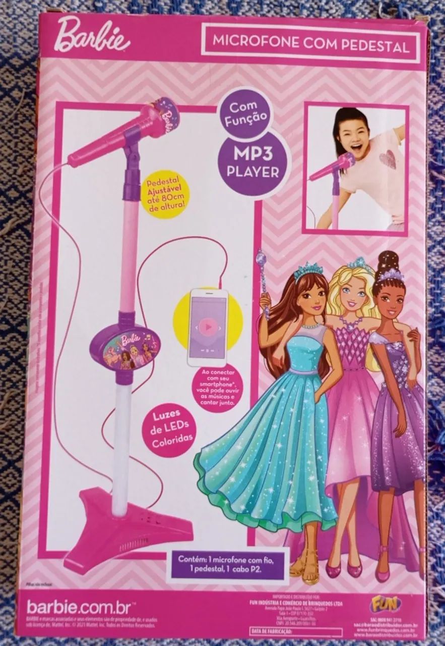 ( Leia ) Microfone Barbie Dreamtopia Incompleto - Foto 2