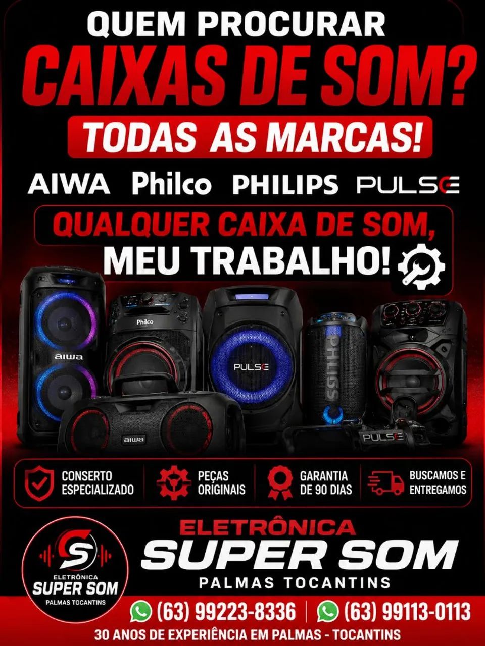 CONSERTAR SUA BOOMBOX PARTYBOX TVS MICRO-ONDAS  - Foto 2