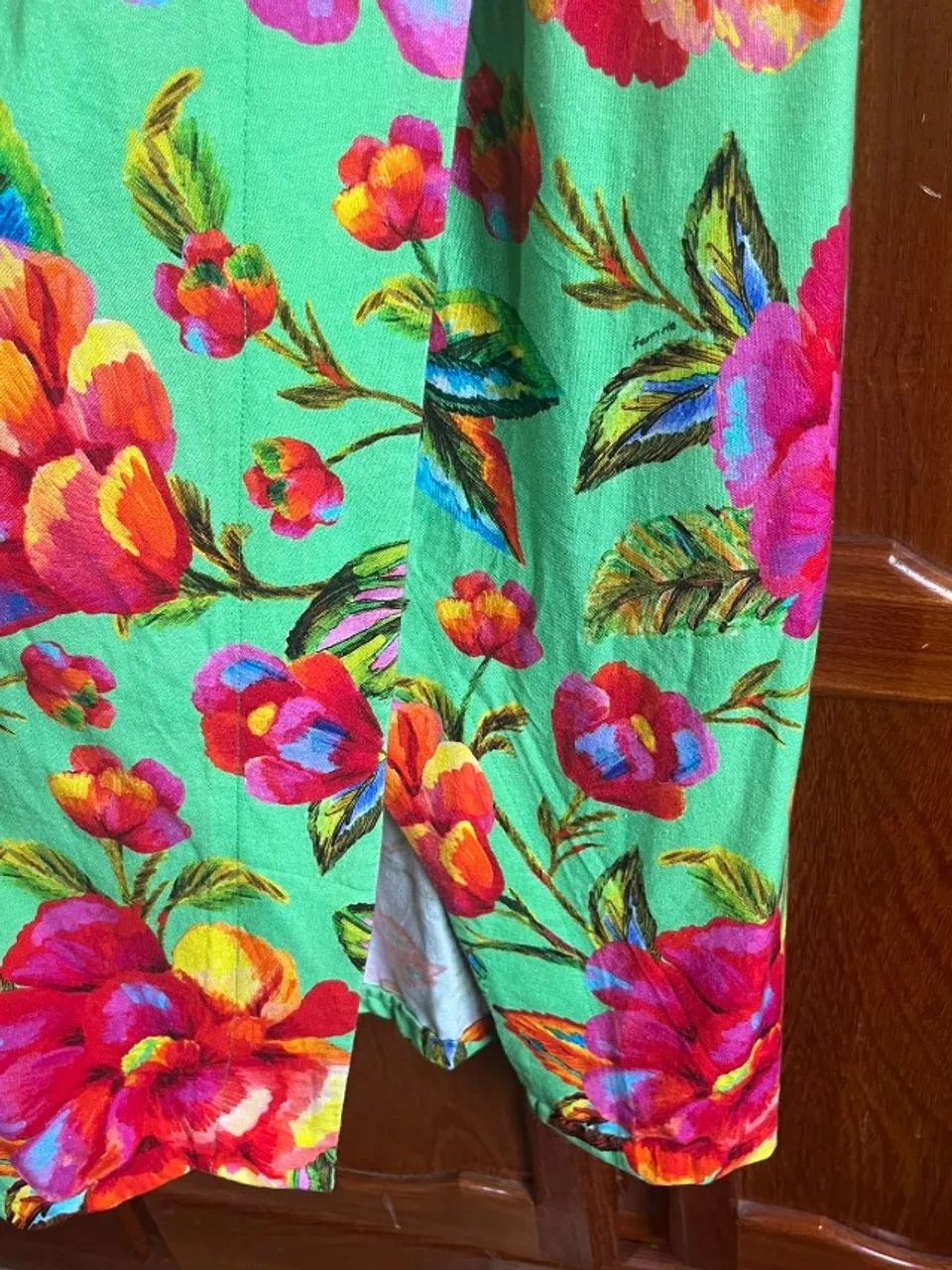 Vestido farm midi Flor Céu Verde - Foto 3