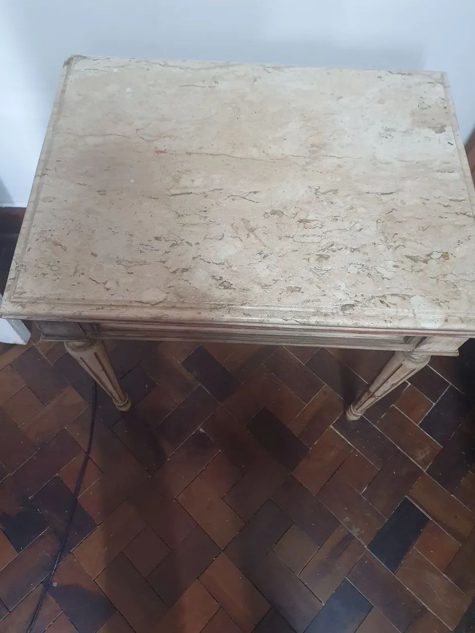 Mesinha de canto madeira e Mármore - Foto 2