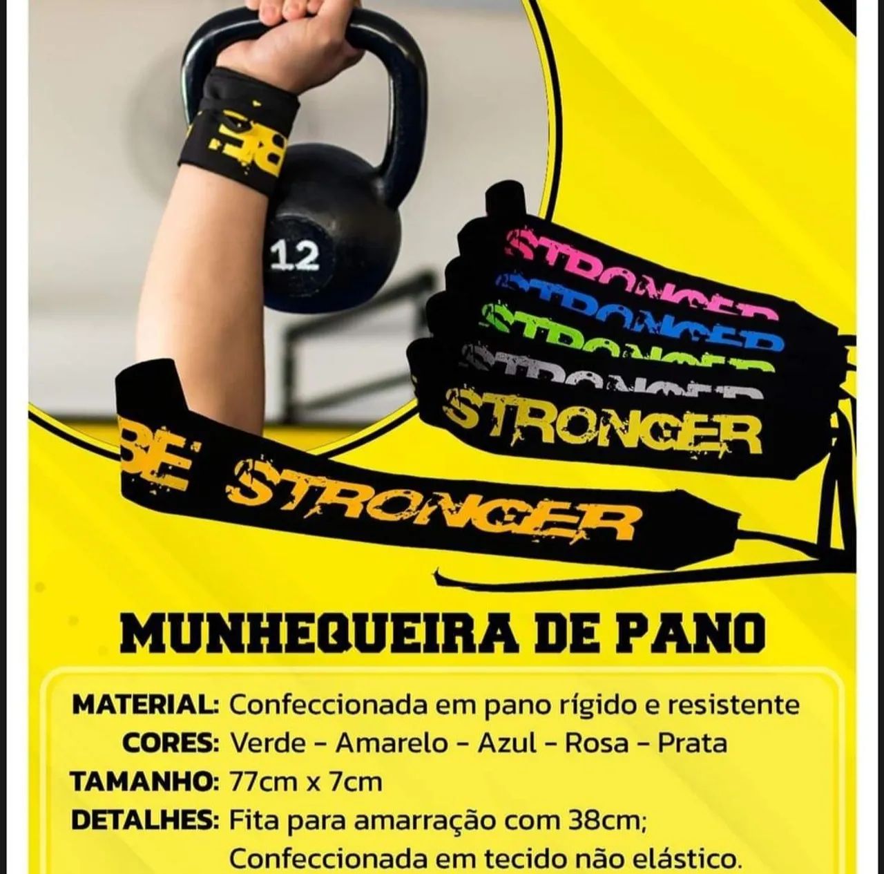 Munhequeira de Pano Crossfit