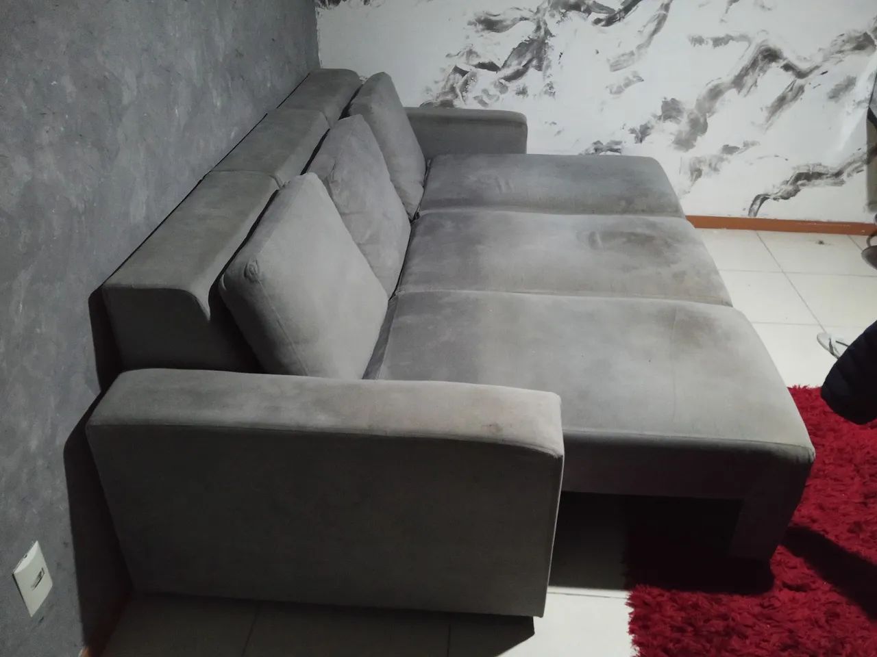 Sofá retrátil 3 lugares