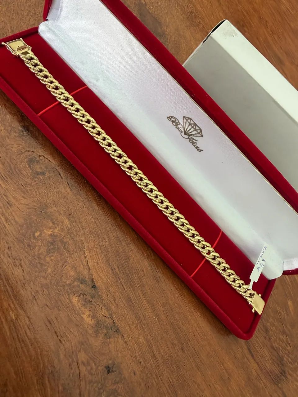 Pulseira ouro 18 Gourmet Duplo 