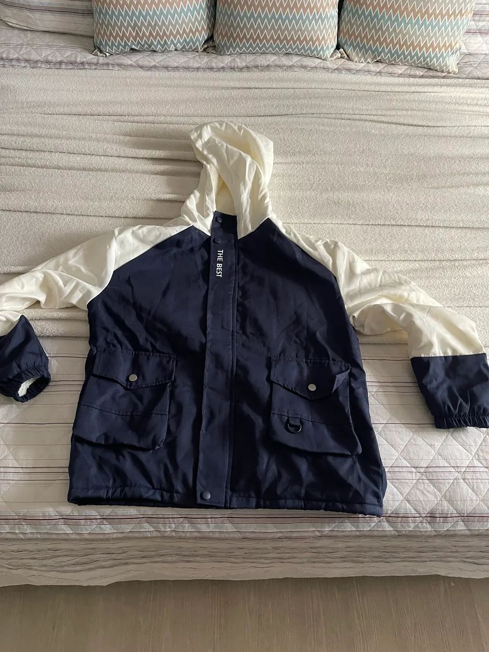 Jaqueta masculina azul 