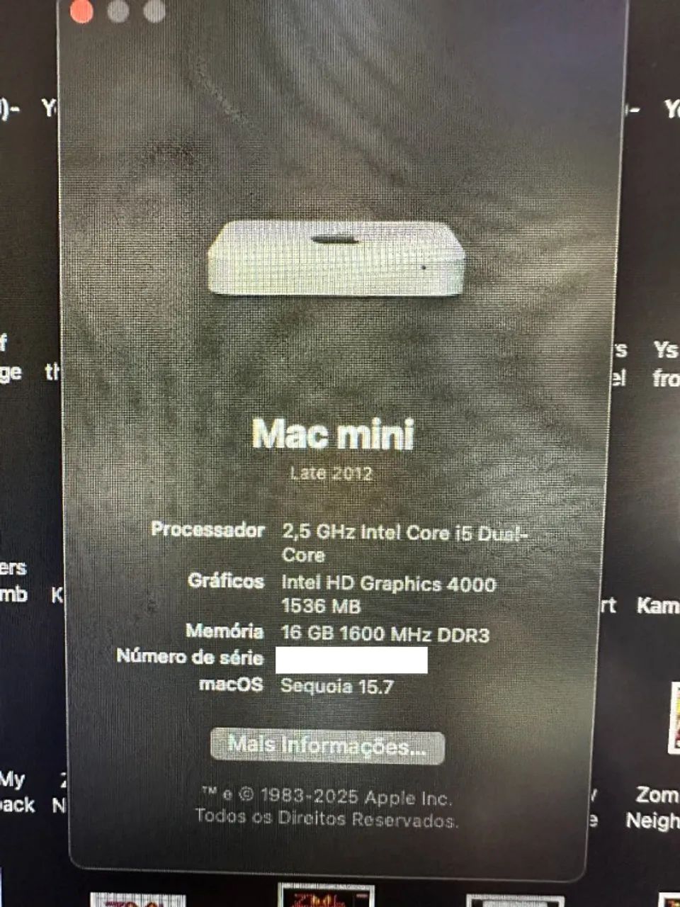 Apple Mac Mini Late 2012 i5 16GB RAW SSD 512GB + Kit Apple