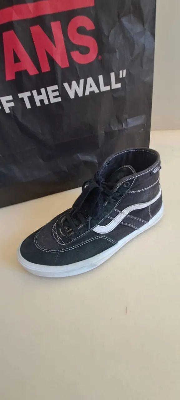 Tênis Vans Gilbert Crockett High Black White