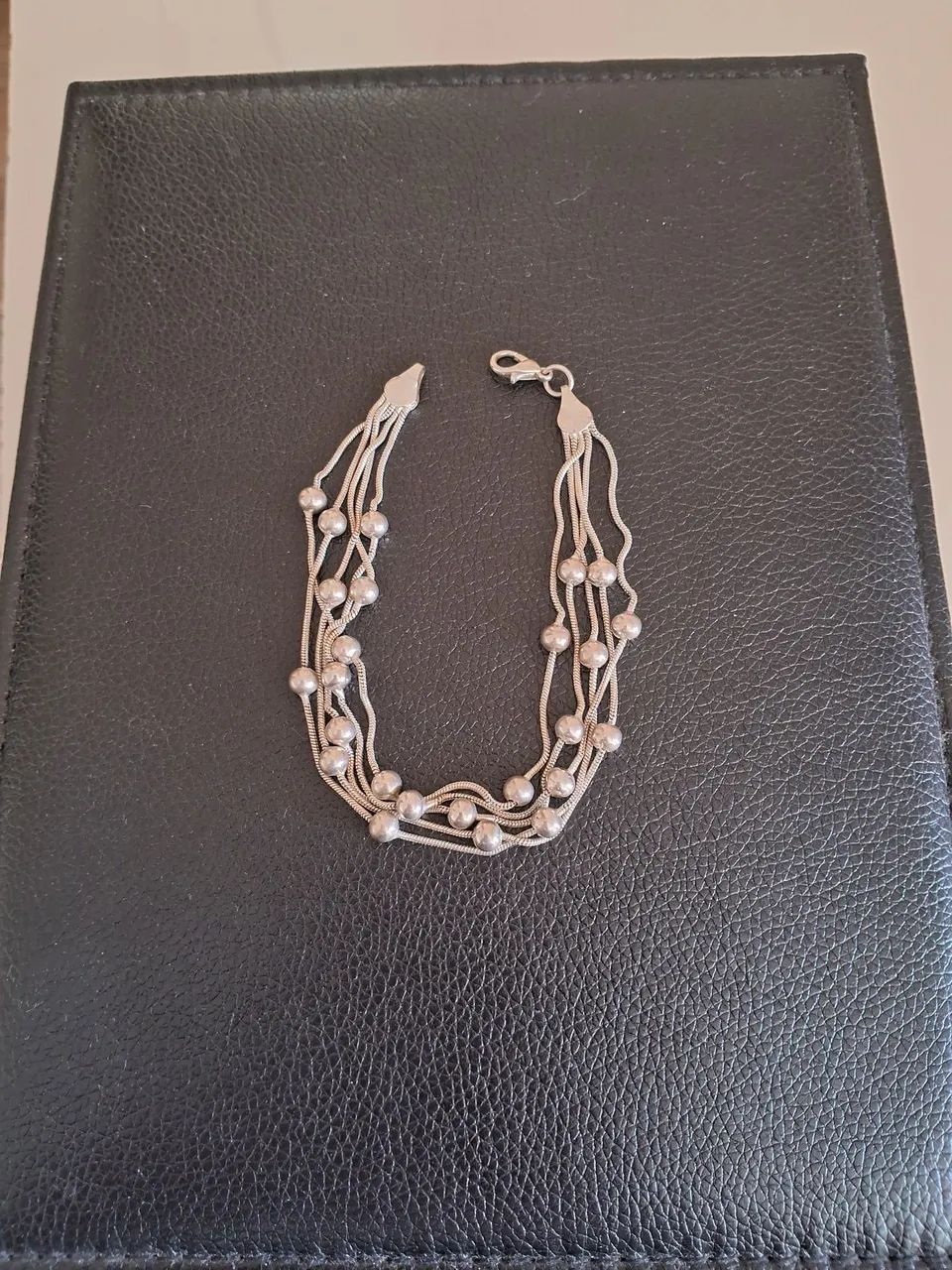 Conjunto de colar e pulseira banho de prata - Foto 2