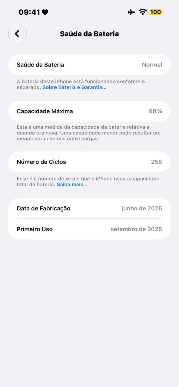 iPhone 16 PLUS - 128gb - Branco - Bateria 98% - Foto 4